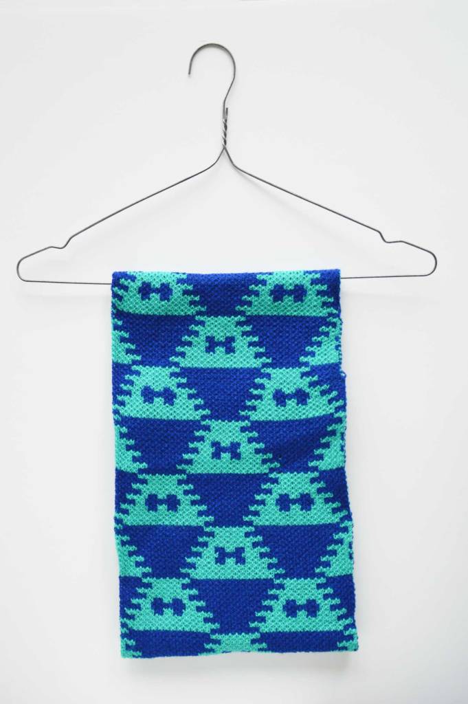 scarf graphic blue blue